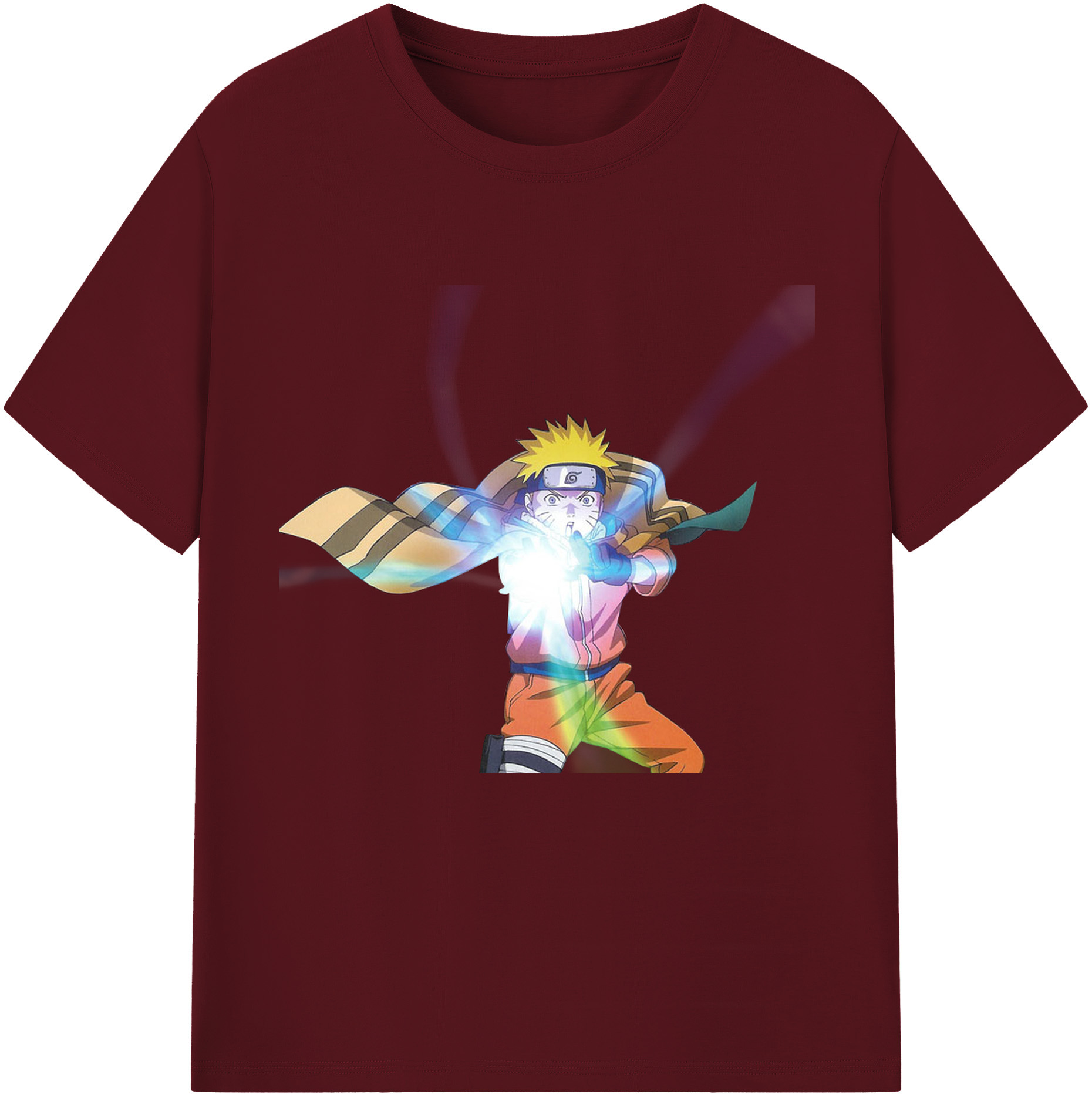 （画像用） NARUTO -ナルト- うずまき ナルト Uzumaki Naruto 綿100％半袖Tシャツ（フロントプリント）
